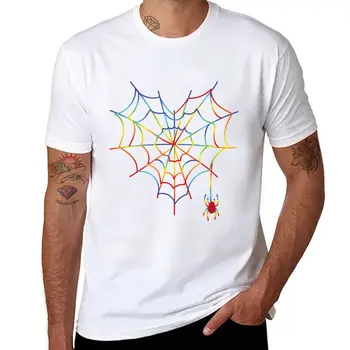 Новая футболка с изображением ЛГБТ-паутины, быстросохнущая футболка, футболка с графикой, эстетическая одежда, мужские винтажные футболки