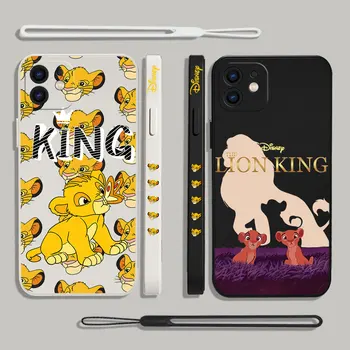 Мультяшный Милый Чехол Для Телефона Disneys The Lions Kings Для Xiaomi Redmi Note 12 11 11T 10 10S 9 Pro Plus 10C 9A 4G 5G С Ремешком на руку
