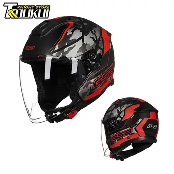 Новый шлем для скутера, мотоциклетный мужской женский мото-шлем, несколько моделей, шлем с открытым лицом, одобренный DOT Capacete De Moto Casque