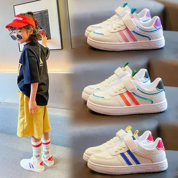 Кроссовки для девочек, повседневная обувь для девочек, детская ультралегкая спортивная обувь для настольных игр