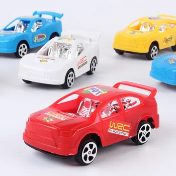 Детская игрушечная машинка с откидной спинкой, мини-пластиковая имитация, многоцветная модель гоночного автомобиля, детская игрушечная машинка-головоломка, Лучшие подарки на День рождения для мальчиков