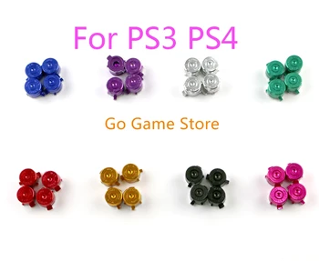 20 комплектов для Sony Playstation PS3 PS4 Геймпад Контроллер Алюминиевые Металлические Кнопки-Пули Колпачки для Большого Пальца