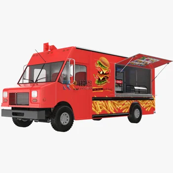 Двухэтажный фургон для перевозки еды, пиццы, мороженого, гамбургеров, картофеля Фри, чая с пузырьками, кофе с оборудованием для приготовления пищи