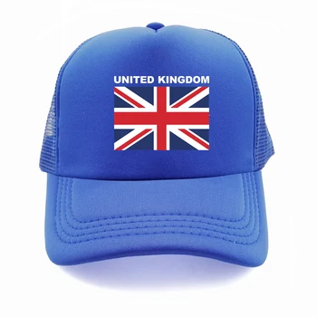 Кепка Дальнобойщика Соединенного Королевства, Летняя Мужская Крутая Шляпа с флагом страны, Бейсболки, Унисекс, Уличные Сетчатые кепки