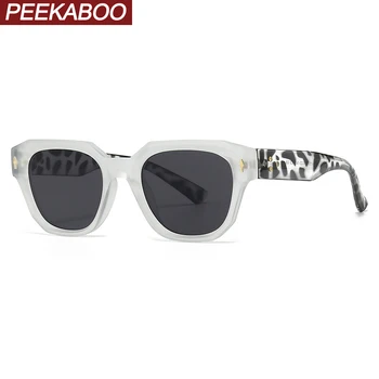 Peekaboo унисекс модные солнцезащитные очки для женщин, хит продаж, солнцезащитные очки с заклепками uv400, мужские леопардовые коричневые женские дропшиппинг 2023