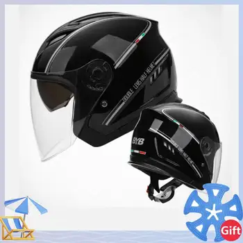 Шлем с двойными линзами для электрического скутера Высота козырька Эндуро мотоцикла Регулируется Для взрослых Мопед Светоотражающее Микрооборудование Женщина