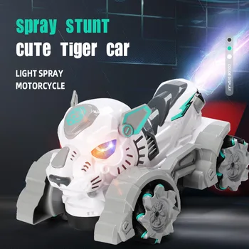 Tiger Drift Spray Racing, Высокоскоростная музыка, свет, пульт дистанционного управления 2.4 g, Детская электрическая игрушка, радиоуправляемый автомобиль