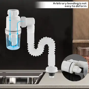 Канализационная сливная труба Раковина для умывальника Сливная труба для кухни Раковина для ванной комнаты