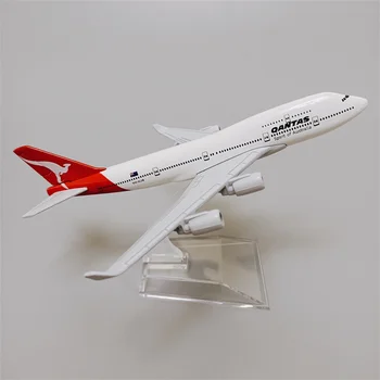 16 см Сплав металла Air Qantas Spirit Of Australia Модель самолета Boeing 747 Airways Airlines, детские подарки