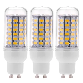 3X GU10 10 Вт 5730 SMD 69 светодиодных ламп LED Corn Light Светодиодная лампа Энергосберегающая 360 Градусов 200-240 В Теплый белый