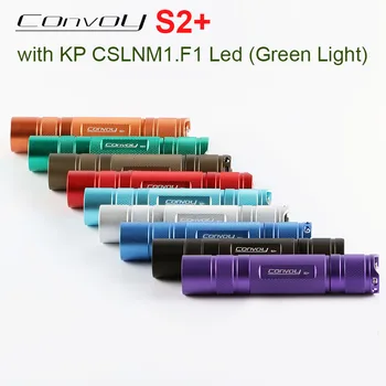 Convoy S2 Plus с Фонариком KP CSLNM1.F1 Зеленого Цвета Linterna Led Мощный Фонарик 18650 Flash Light Lanterna Портативная Лампа