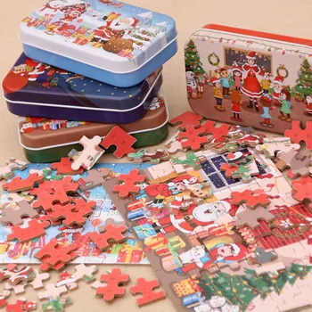 Детские Монтессори 3D Игрушки-головоломки, Веселый Рождественский Подарок для Детей, Открытки, Мультяшные Детские Игрушки, Ранняя Развивающая Игра, Новогодние Подарки