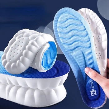 Спортивные стельки для обуви Для женщин и мужчин, мягкая подошва из искусственной кожи, Утолщенные стельки для обуви с дезодорантом высокой эластичности, Стельки для обуви