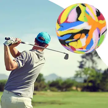 5 шт./компл. Мячей для гольфа Портативные тренировочные мячи для гольфа EVA Яркого цвета, мячи для гольфа в помещении и на открытом воздухе, аксессуары для гольфа