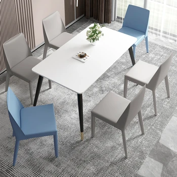 Скандинавский минималистичный дизайн обеденных стульев для гостиной Современный дизайн обеденных стульев с роскошной спинкой Silla Comedor Furniture WZ50DC