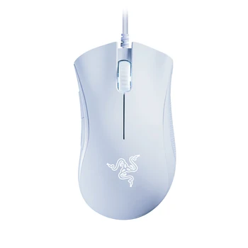 Проводная игровая мышь Razer DeathAdder Essential Эргономичные мыши с оптическим сенсором 6400DPI 5 программируемых кнопок белого цвета