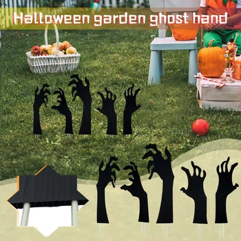 Украшение двора на Хэллоуин, вставка карты, рука Зомби, рука призрака, вставка пола на открытом воздухе, украшение двора, рука зомби