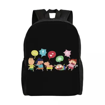 Рюкзак Shinchan Crayon TV Series для женщин и мужчин, водонепроницаемая школьная сумка для колледжа, сумка для книг с принтом