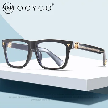 2910 TR90 Металлические квадратные синие блокирующие солнцезащитные очки для мужчин, винтажные солнцезащитные очки в стиле панк, женские солнцезащитные очки Oculos De Sol Eyewear