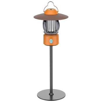 Подвесной светильник в стиле ретро, Портативная походная лампа, фонарик, Многофункциональное Перезаряжаемое освещение