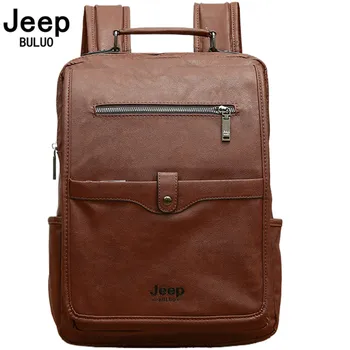 Jeep Buluo модные мужские сумки для компьютеров, студенческая школьная сумка сверхбольшой емкости, мужская одежда для отдыха, путешествий, деловой простой моды, версия