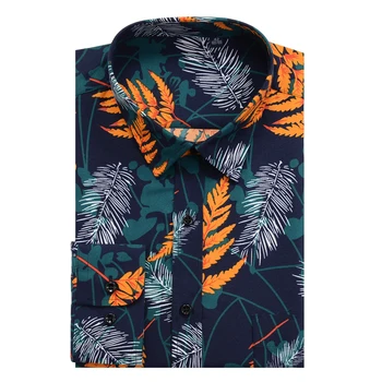 Плюс размер 9XL 10XL, мужская гавайская рубашка с принтом, многоцветный длинный рукав, Новая модная повседневная свободная рубашка на пуговицах большого размера