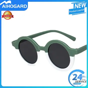 Круглые солнцезащитные очки с мультяшными звездами, детские солнцезащитные очки, цвет защищает глаза, солнцезащитные очки, детские поляризованные солнцезащитные очки, оттенки очков