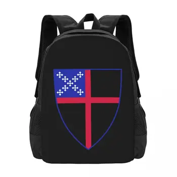 Логотип Епископальной церкви, простая стильная студенческая школьная сумка, водонепроницаемый повседневный рюкзак большой емкости, рюкзак для ноутбука, рюкзак для путешествий