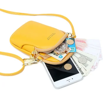 Маленькие женские сумки, сумка-мессенджер из искусственной кожи, сумка через плечо для мобильного телефона, дизайнерская мини-сумка, женский кошелек Bolso Pujer
