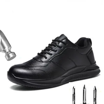 Обувь для охраны труда Мужская кожаная летняя износостойкая защитная обувь для защиты от проколов на стройплощадке D306