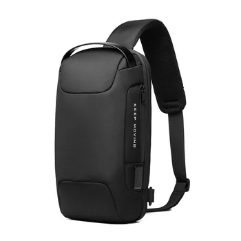 Нагрудная сумка с USB-портом, мужская многофункциональная сумка через плечо, сумка с замком TSA, сумки-мессенджеры, мужская сумка, водонепроницаемая сумка для короткой поездки.