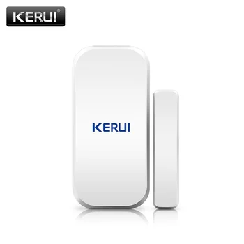 KERUI 433 МГц Датчик дверной, оконной сигнализации, Беспроводной магнитный переключатель, контактный детектор, сигнализация для охранной сигнализации о вторжении
