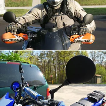 2шт Складное круглое Зеркало заднего вида 10 мм для скутера для KTM, аксессуары для мотокросса для велосипедов, зеркала заднего вида для мотоциклов