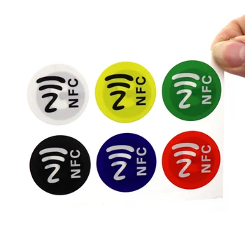 (6 шт./лот) NFC Метки Наклейки NTAG213 NFC Метки RFID Клейкая Этикетка Наклейка Универсальная Этикетка Ntag 213 RFID Метки Для Всех телефонов NFC