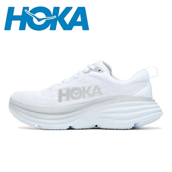 Мужские и женские кроссовки HOKA Bondi 8, легкие амортизирующие кроссовки для бега на открытом воздухе, кроссовки для марафона, эластичная повседневная обувь