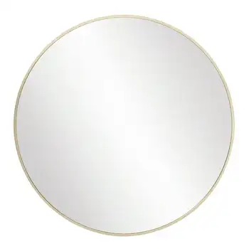 Круглое настенное зеркало в золотой раме, 28 дюймов