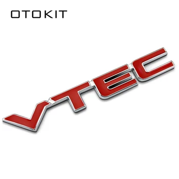 3D VTEC Металлический Автомобильный Стайлинг Для Ремонта Эмблемы Крыло Хвост Значок Кузова Наклейка из Цинкового Сплава для Honda Civic Accord Odyssey Spirior CRV