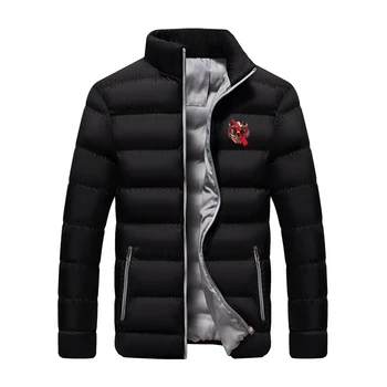Зимняя новинка Defqon 1, мужская пуховая куртка на молнии, кардиган, хлопковая теплая утепленная повседневная уличная мужская одежда
