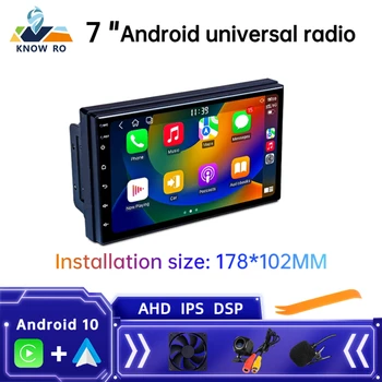 KNOWRO 7-дюймовые Автомобильные Интеллектуальные системы Мультимедийное радио Беспроводной Carplay Android Auto Bluetooth для Фольксваген Тойота Ниссан КИА Форд Хон