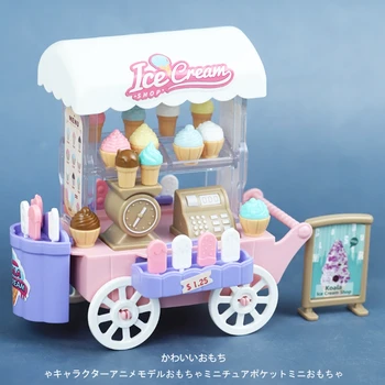 Розовая машина для мороженого Игрушки Guojia Машина для мороженого Милая девушка Автомобиль для продажи Детский подарок на День рождения Модель