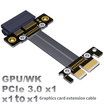 R11SF PCIe 3,0x1-x1 PCIE3.0 Удлинительный Кабель 8G/bps Высокоскоростной PCI Express Riser Card Extender Ленточный Кабель для графического процессора