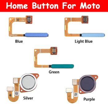 10 шт. для Moto One Fusion Plus G 5G Plus Датчик отпечатков пальцев Touch ID Кнопка Home Ключ Гибкий кабель
