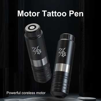 Ручка для татуировки Z & G с внутренним ротором, приводной двигатель перекоса, тату-машинка из алюминиевого сплава с ходом 3,5 мм, черный, и блок питания