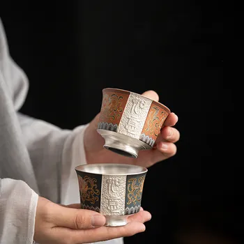 Посеребренный номер чайной чашки керамический посеребренный чай с одной чашкой чайная чаша кунг-фу чайный набор master cup чайная чашка Китайская чайная чашка