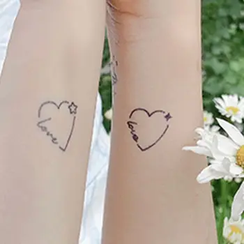 Наклейка с татуировкой Love Herbal Juice, поддельные татуировки для женщин, Оптовая продажа, фестиваль, милые наклейки для тату Hotwife, временные татуировки на теле
