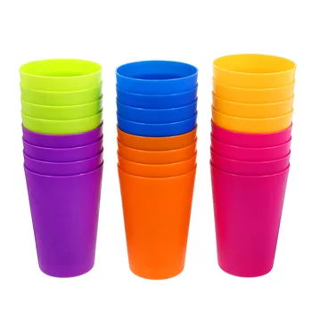 24 Шт Пластиковая Радужная чашка, бытовые разноцветные стаканы с медведями, Массовые принадлежности для вечеринок, пиво, вода для малышей, еда