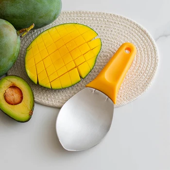 1 шт. разделитель мякоти манго, ложка для чистки фруктов, разделитель для фруктового салата, кухонные инструменты