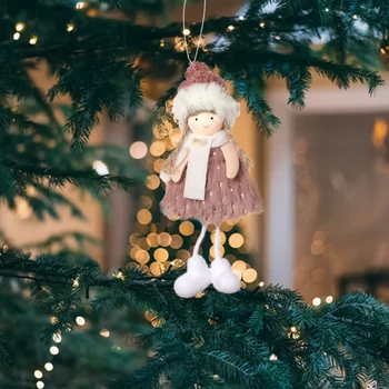 Креативные подвески-куклы в форме Санта-Клауса/снеговика/девочки/лося, рождественские куклы, простые в использовании, Тонкое мастерство для домашнего праздничного декора.
