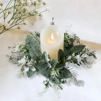 Кольца для зеленых свечей, кольца для столбовых свечей, венок для свадьбы