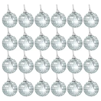 Украшения для диско-шаров, серебряные зеркальные шары для рождественской елки, украшения для свадебной вечеринки